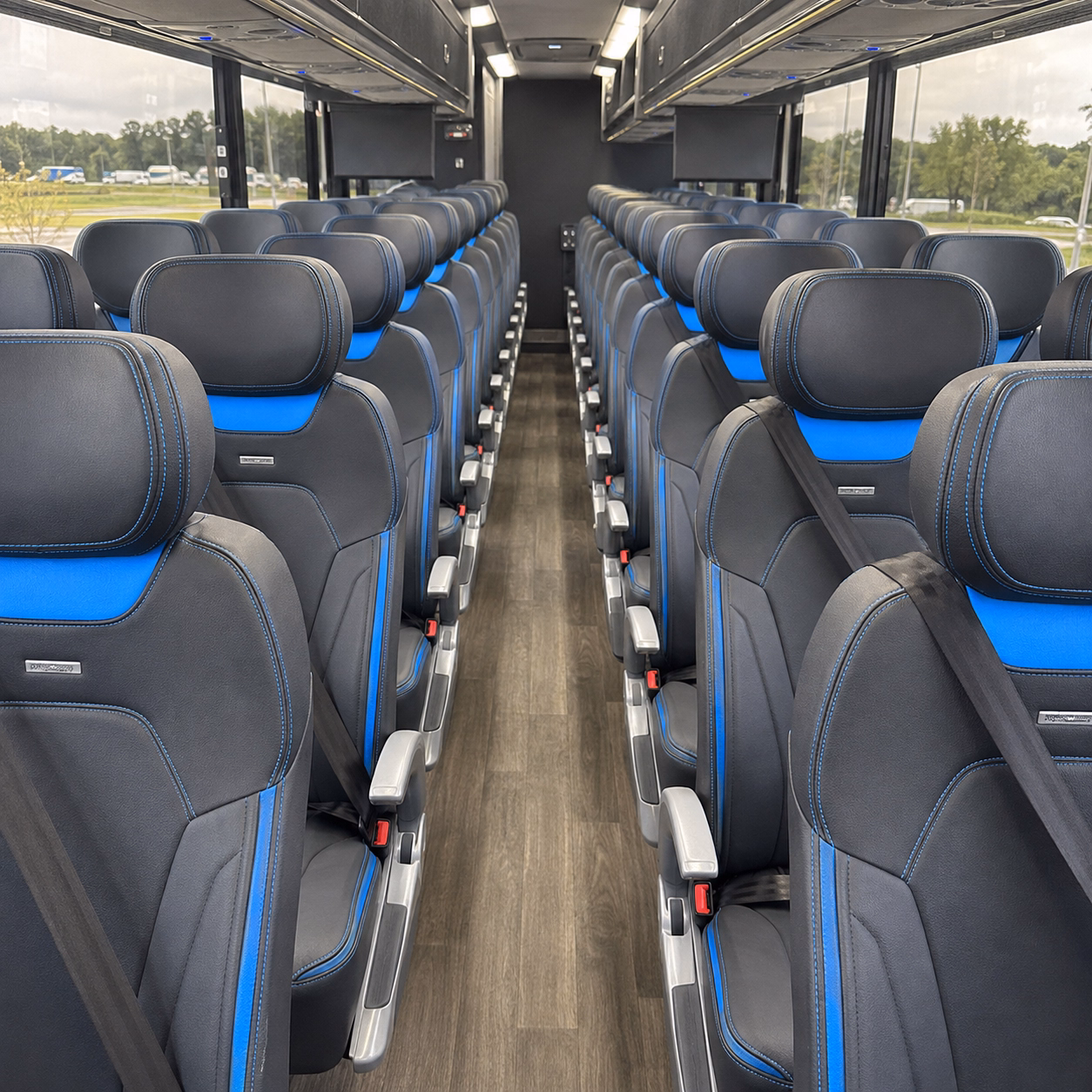 bryan charter bus inside