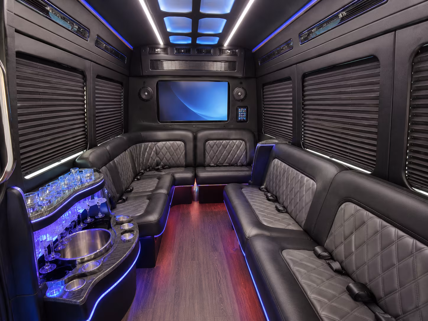 bryan party bus interior