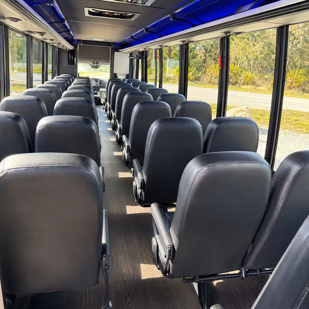 bryan school event transportation onboard seating